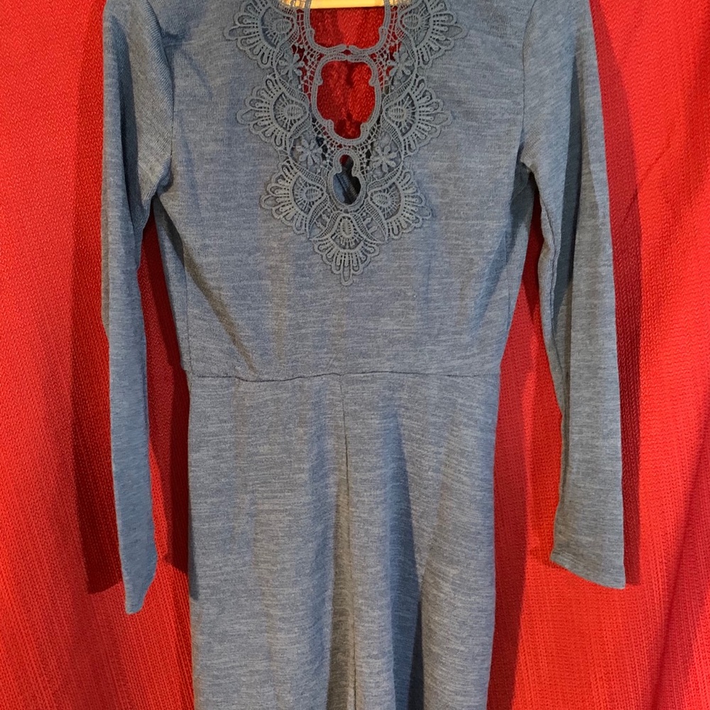 Candies Lace Back Wrap Dress